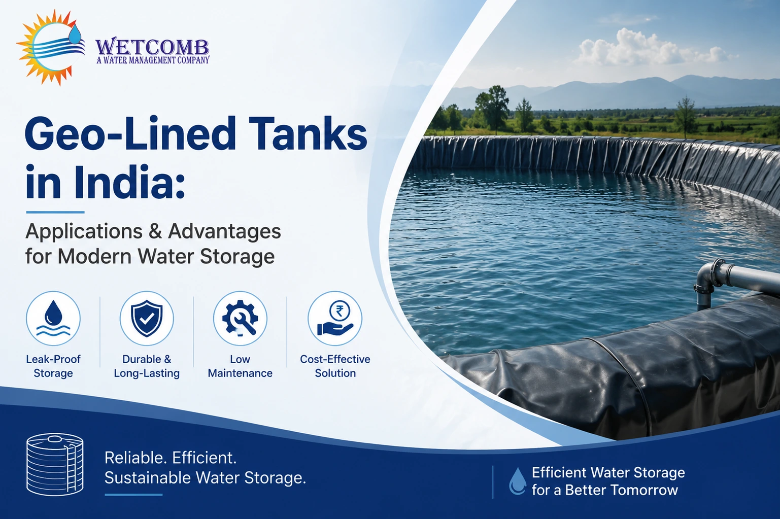 Geo-Lined Tanks in India Applications & Advantages for Modern Water Storage