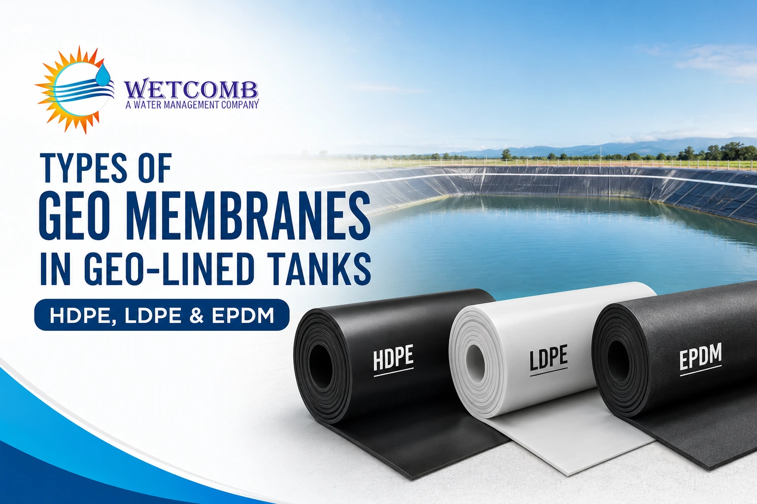 Types of Geo Membranes Used in Geo-Lined Tanks (HDPE, LDPE, EPDM)