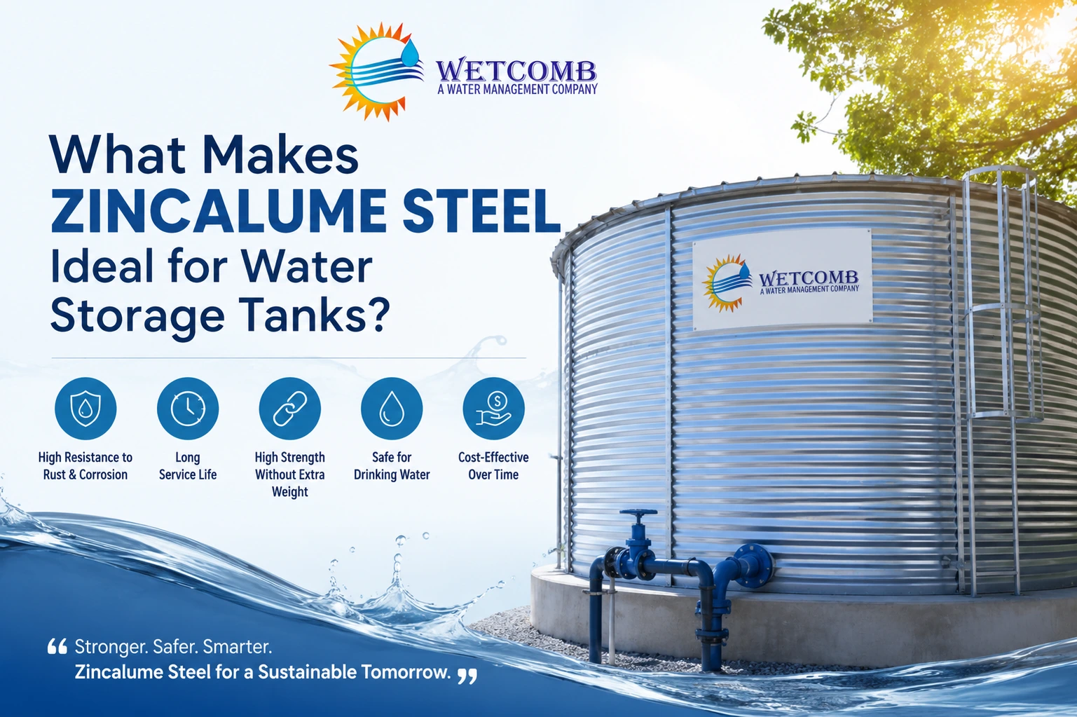 What Makes Zincalume Steel Ideal for Water Storage Tanks?